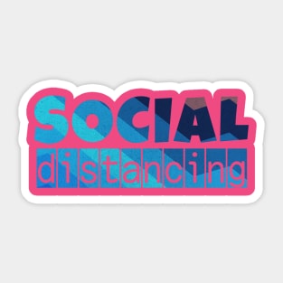 Social Distancing text 2 Sticker